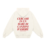 Felpa Hoodie "Mare Di Canzoni d'Amore"