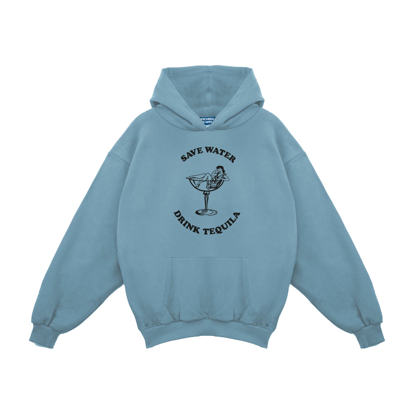 Felpa Hoodie "Save Water, Drink Tequila"