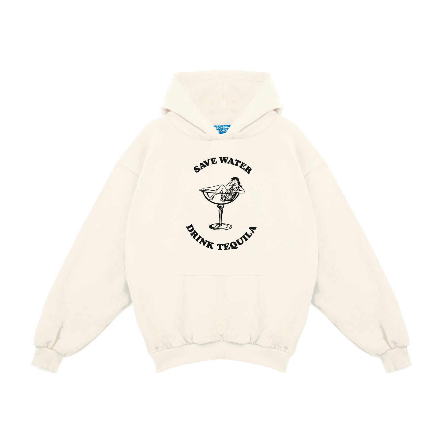 Felpa Hoodie "Save Water, Drink Tequila"