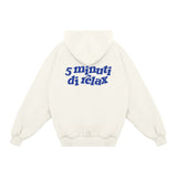 Felpa Hoodie "5 minuti di relax"