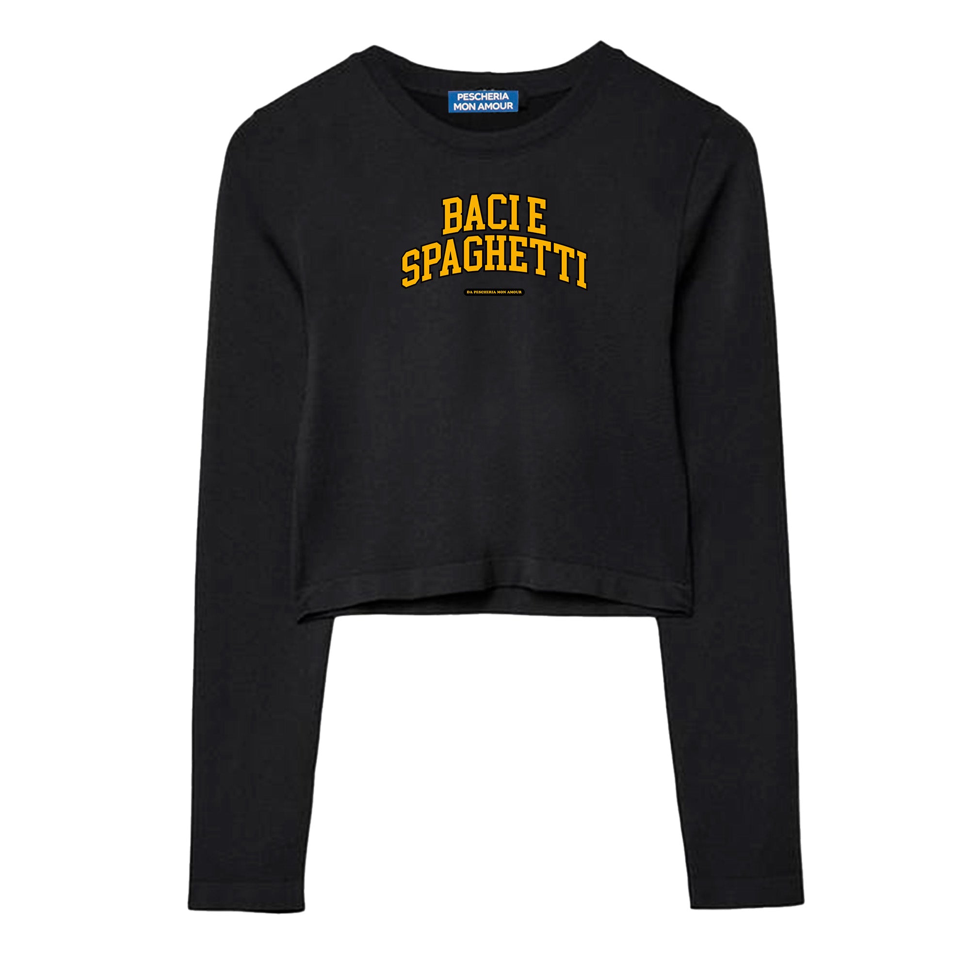 Long Sleeve Cropped Box “Baci e spaghetti"