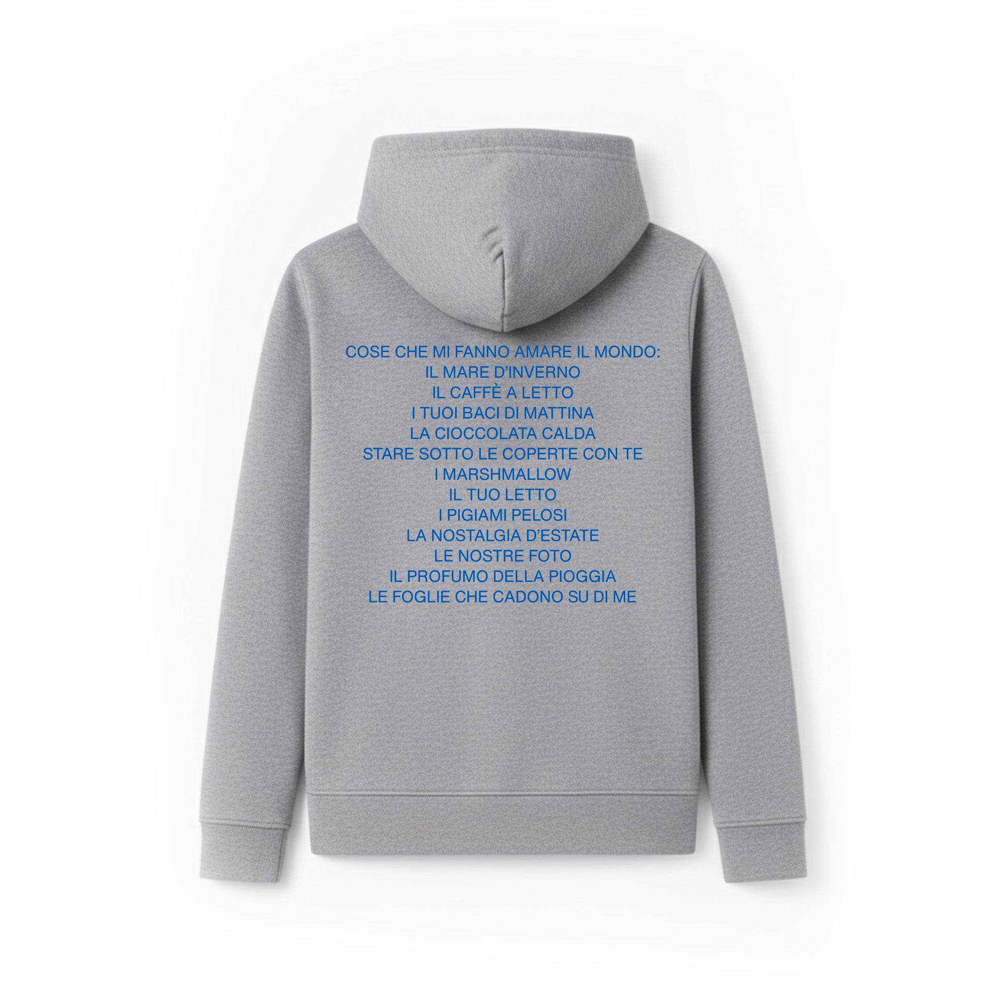 Felpa Hoodie "Cose Che Mi Fanno Amare Il Mondo"
