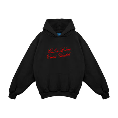 Felpa Hoodie "Calici Pieni, Cuori Gentili"