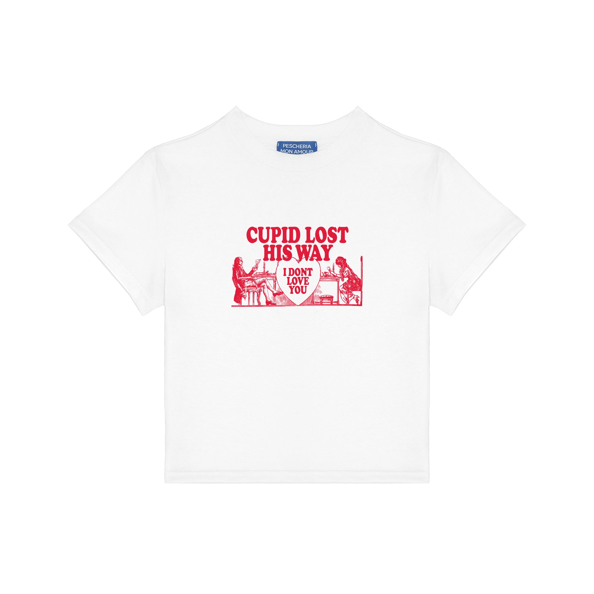Baby Tee "Cupid lost his way"