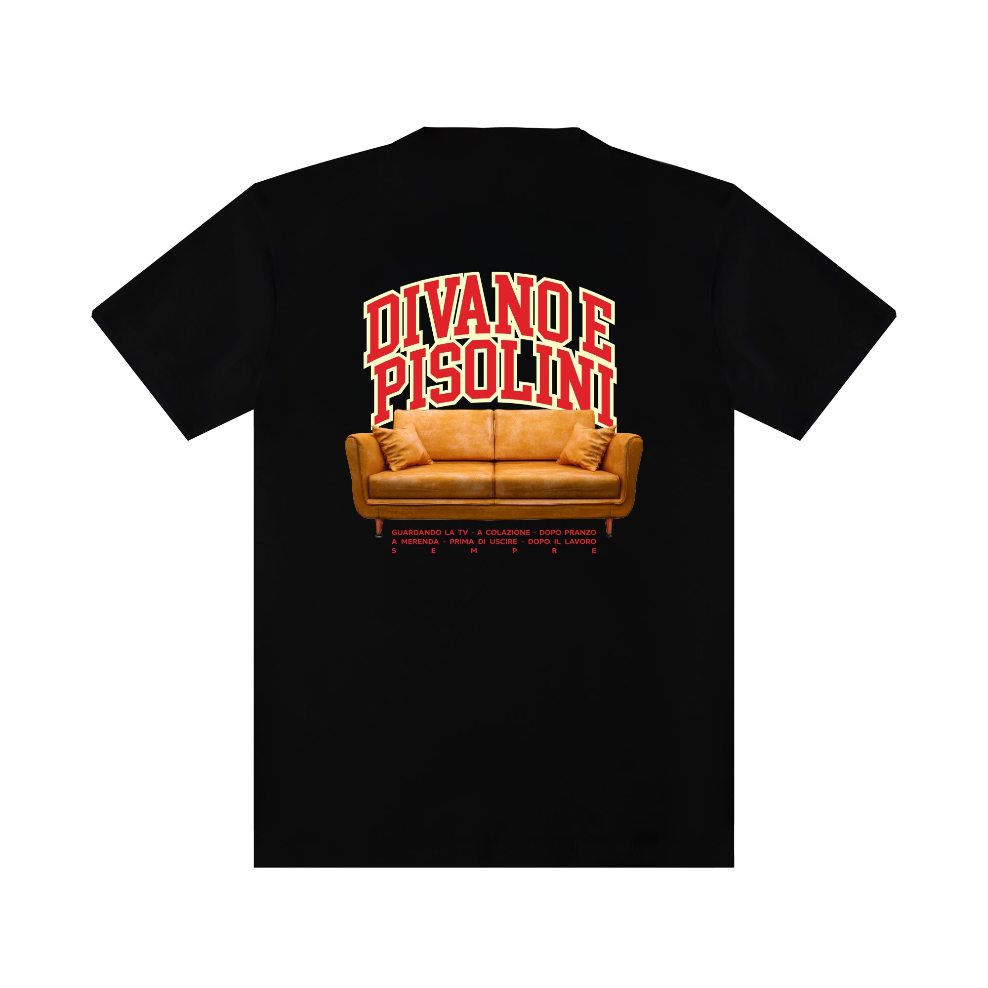 T-shirt "Divano e pisolini" Back