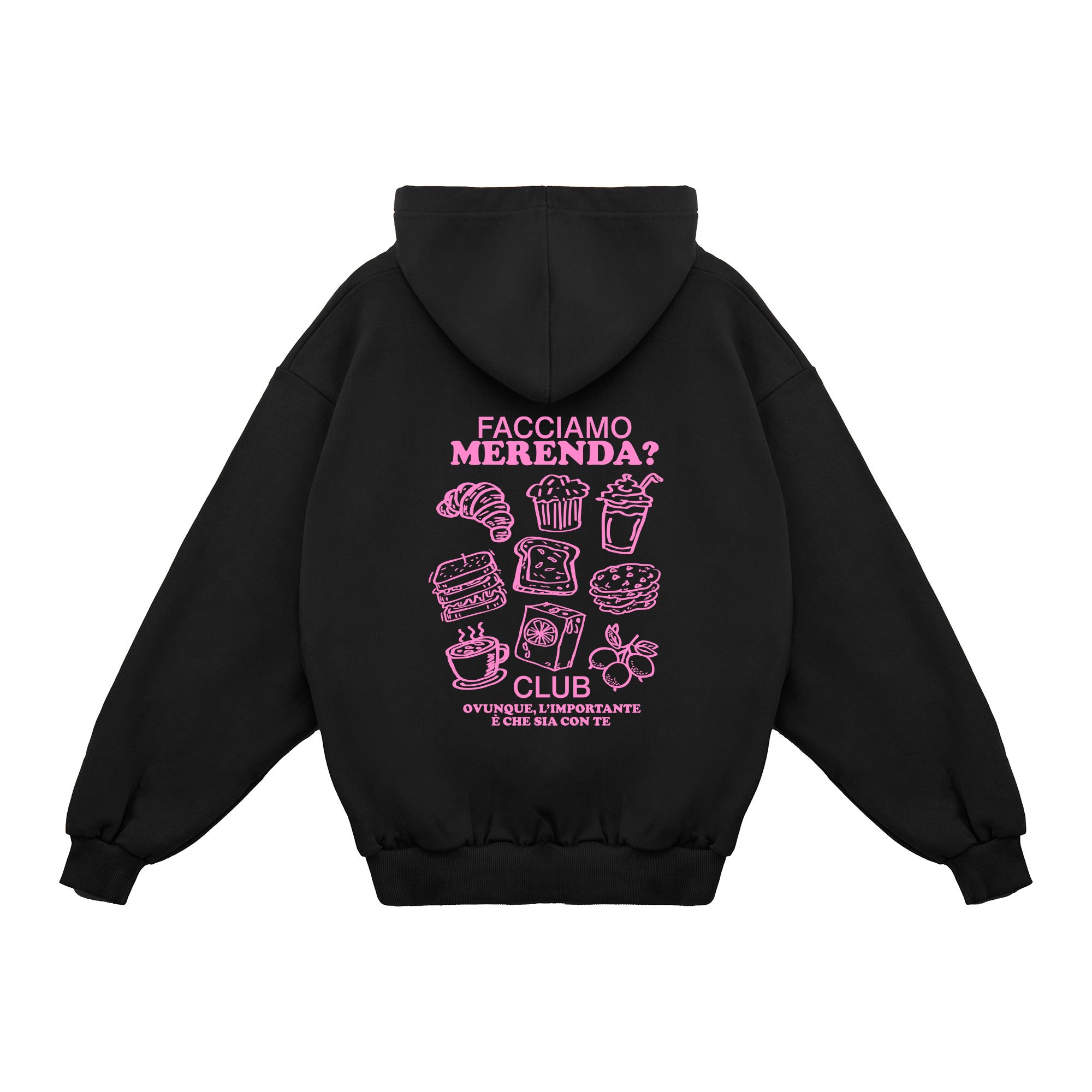 Felpa Hoodie "Facciamo merenda"
