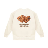 Felpa Girocollo "Latte e biscotti"
