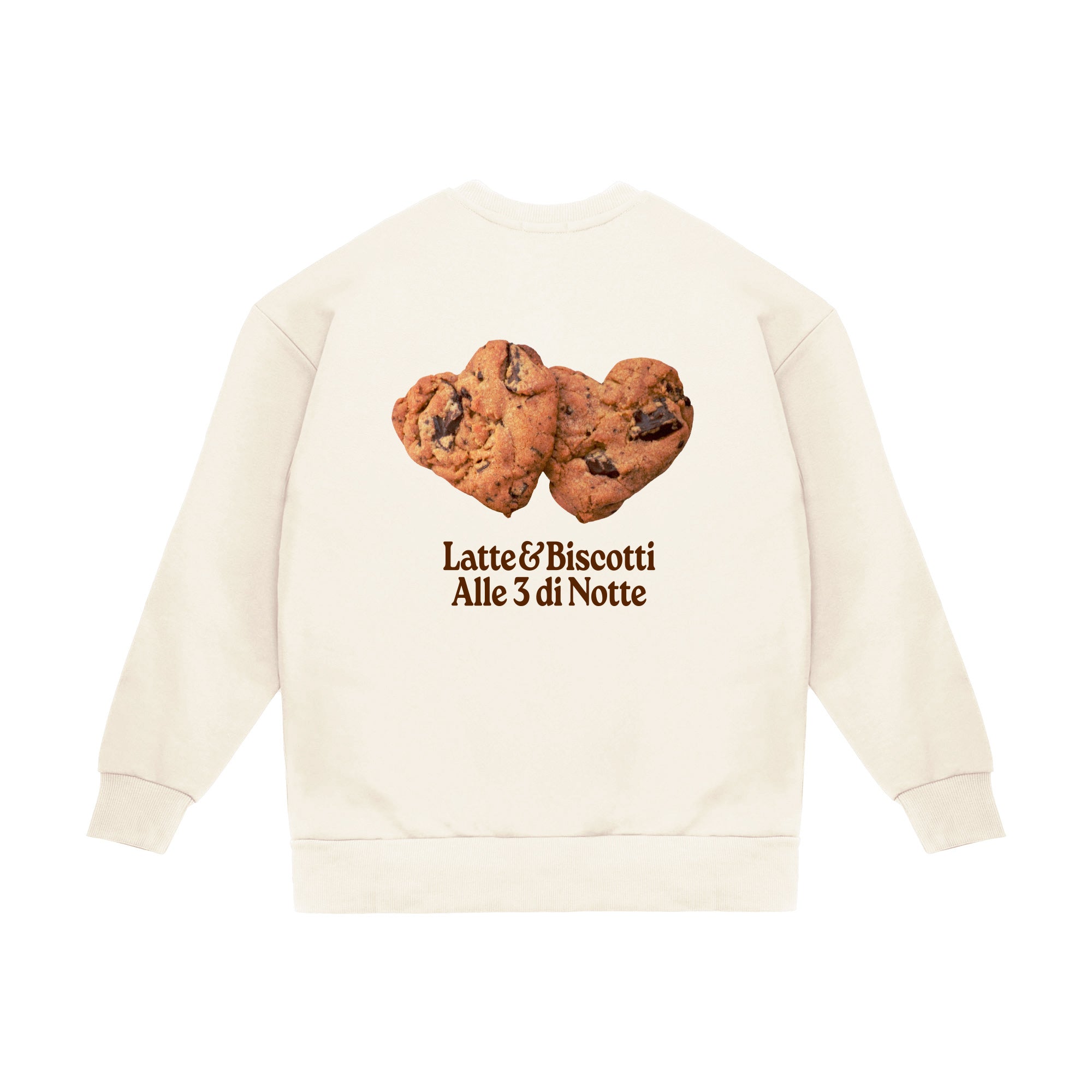 Felpa Girocollo "Latte e biscotti"