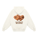 Felpa Hoodie "Latte e biscotti"