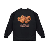 Felpa Girocollo "Latte e biscotti"
