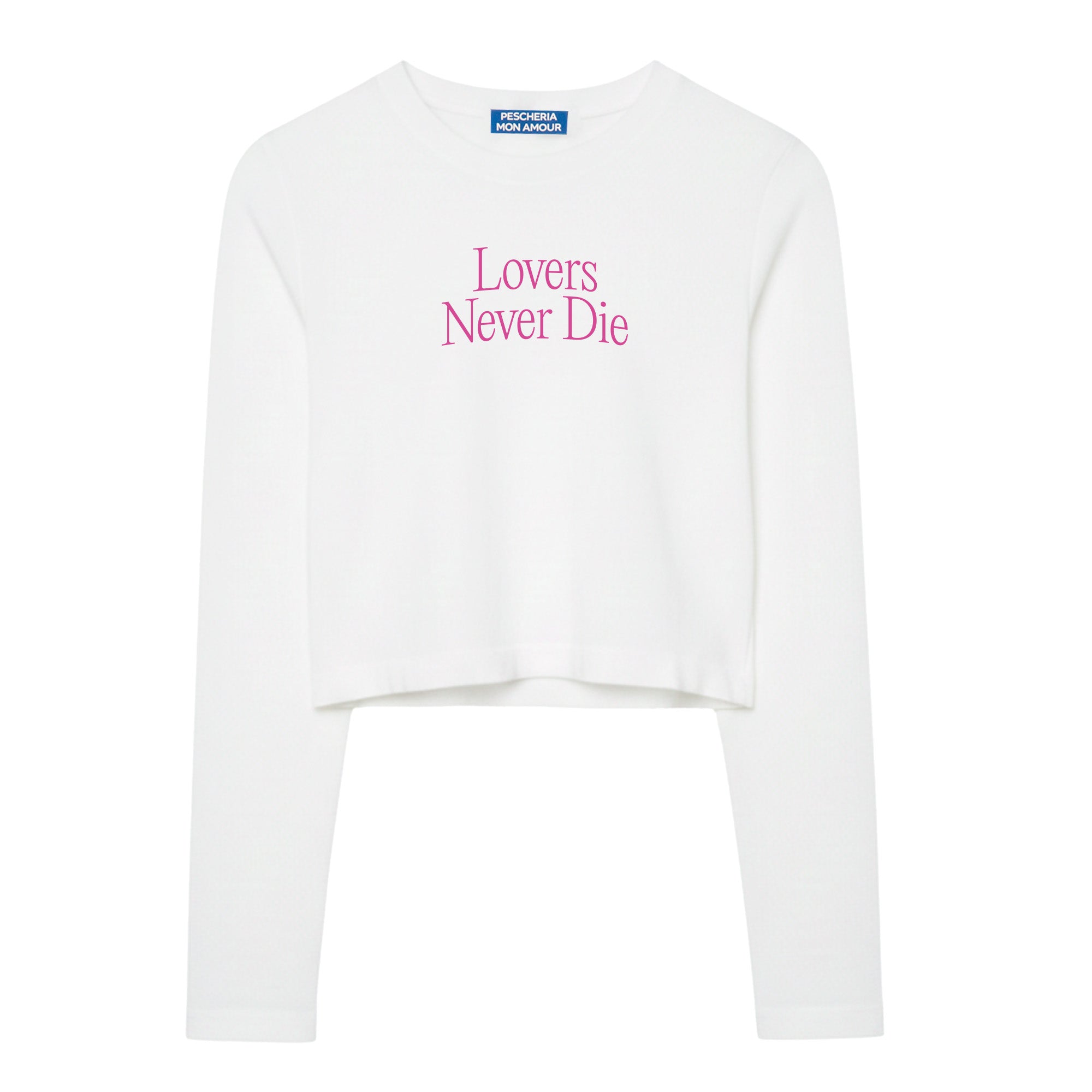 Long Sleeve Cropped Box “Lovers never die"