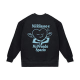 Felpa Girocollo "Mi rilasso"