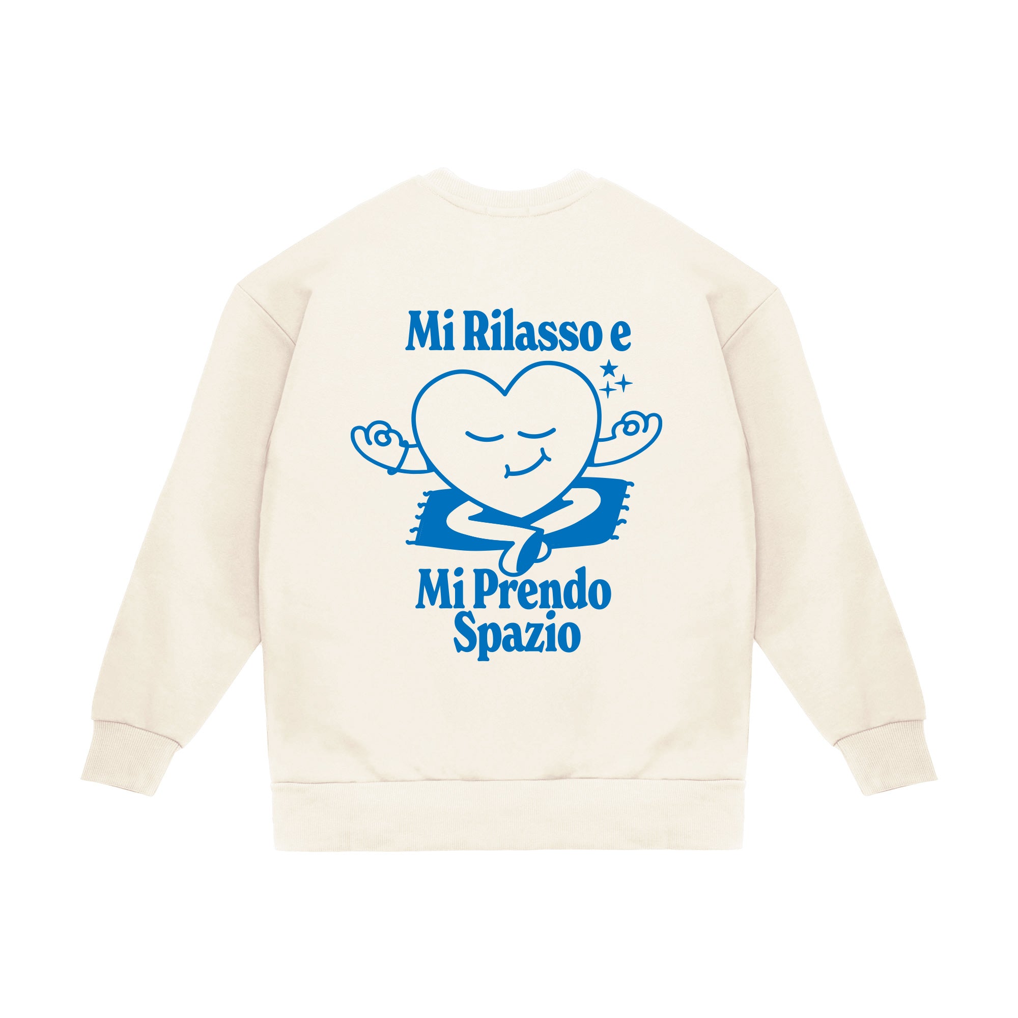Felpa Girocollo "Mi rilasso"