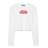Long Sleeve Cropped Box “Non mi innamoro d'estate"