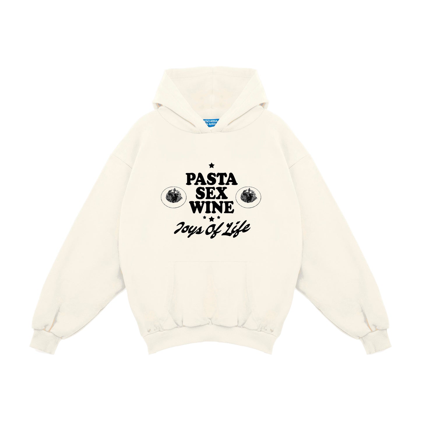 Felpa Hoodie "Pasta Sex Wine"