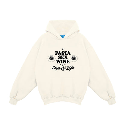 Felpa Hoodie "Pasta Sex Wine"