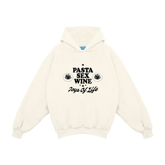 Felpa Hoodie "Pasta Sex Wine"