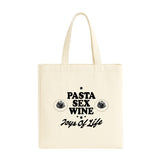 Tote "Pasta sex wine"