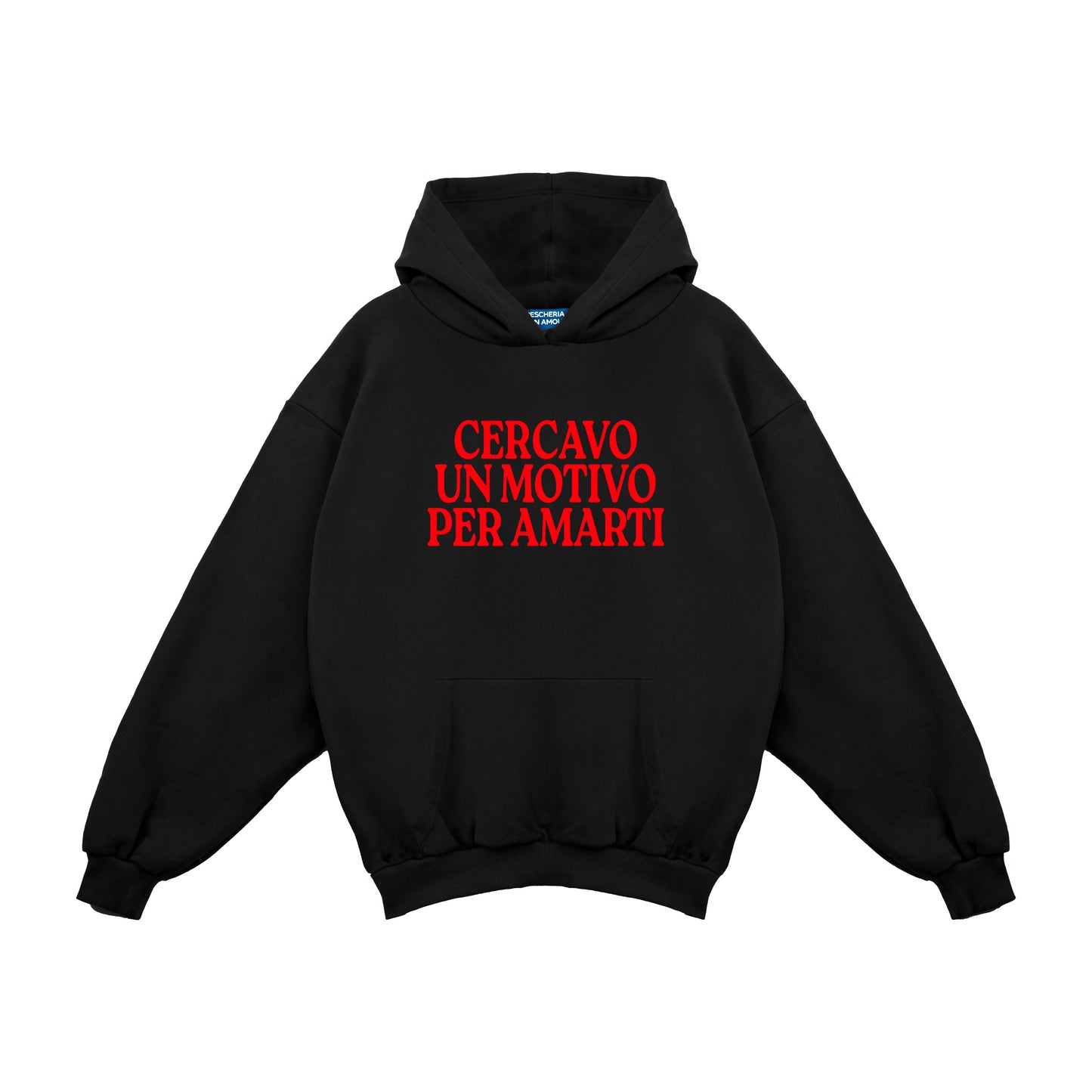 Felpa Hoodie "Cercavo Un Motivo Per Amarti"