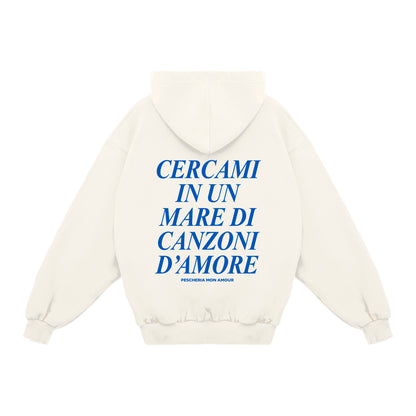 Felpa Hoodie "Mare Di Canzoni d'Amore"