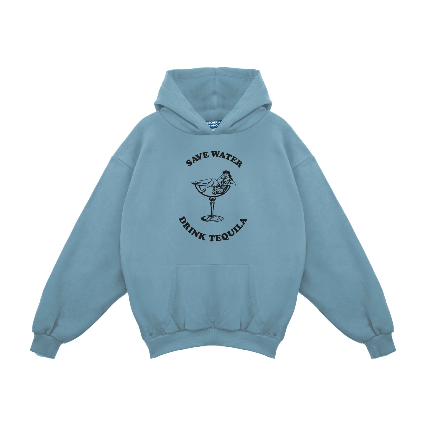 Felpa Hoodie "Save Water, Drink Tequila"