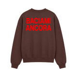 Felpa Girocollo Baciami Ancora Moro retro
