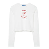 Long Sleeve Cropped Box “Save water"