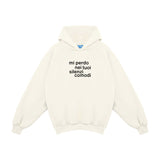Felpa Hoodie "Silenzi comodi"