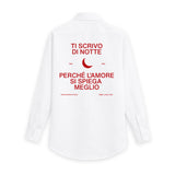 Camicia "Ti scrivo di notte"