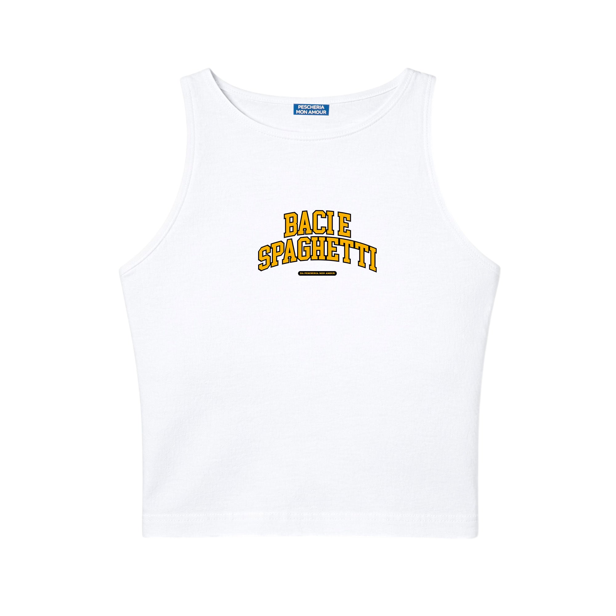 Il tank top “Baci e spaghetti"