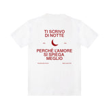 T-shirt "Ti scrivo di notte"