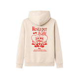 Felpa hoodie "Resta per il caffè"