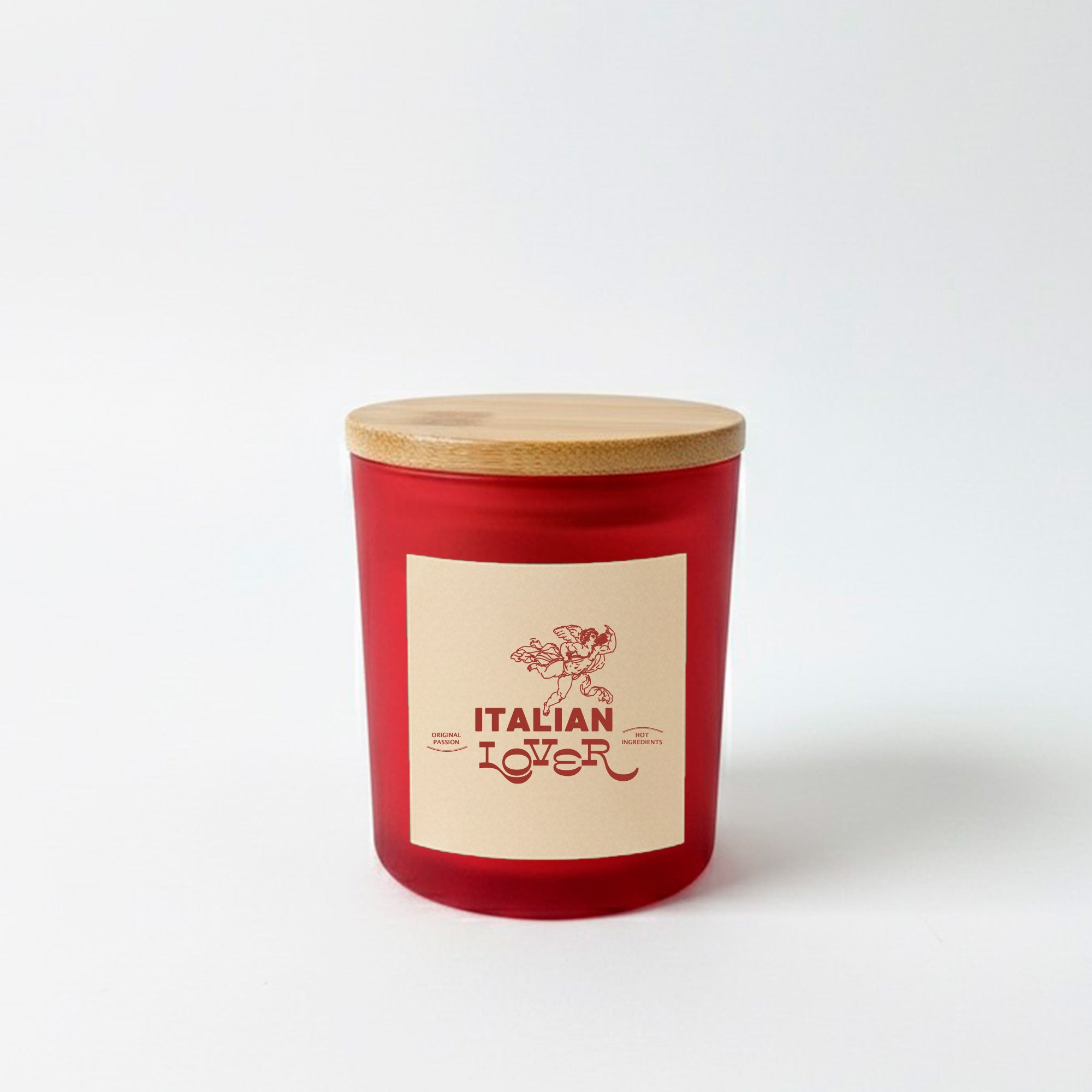 Candela in vetro "Italian lover"