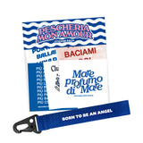 Sticker pack con portachiavi " Born to be an angel"