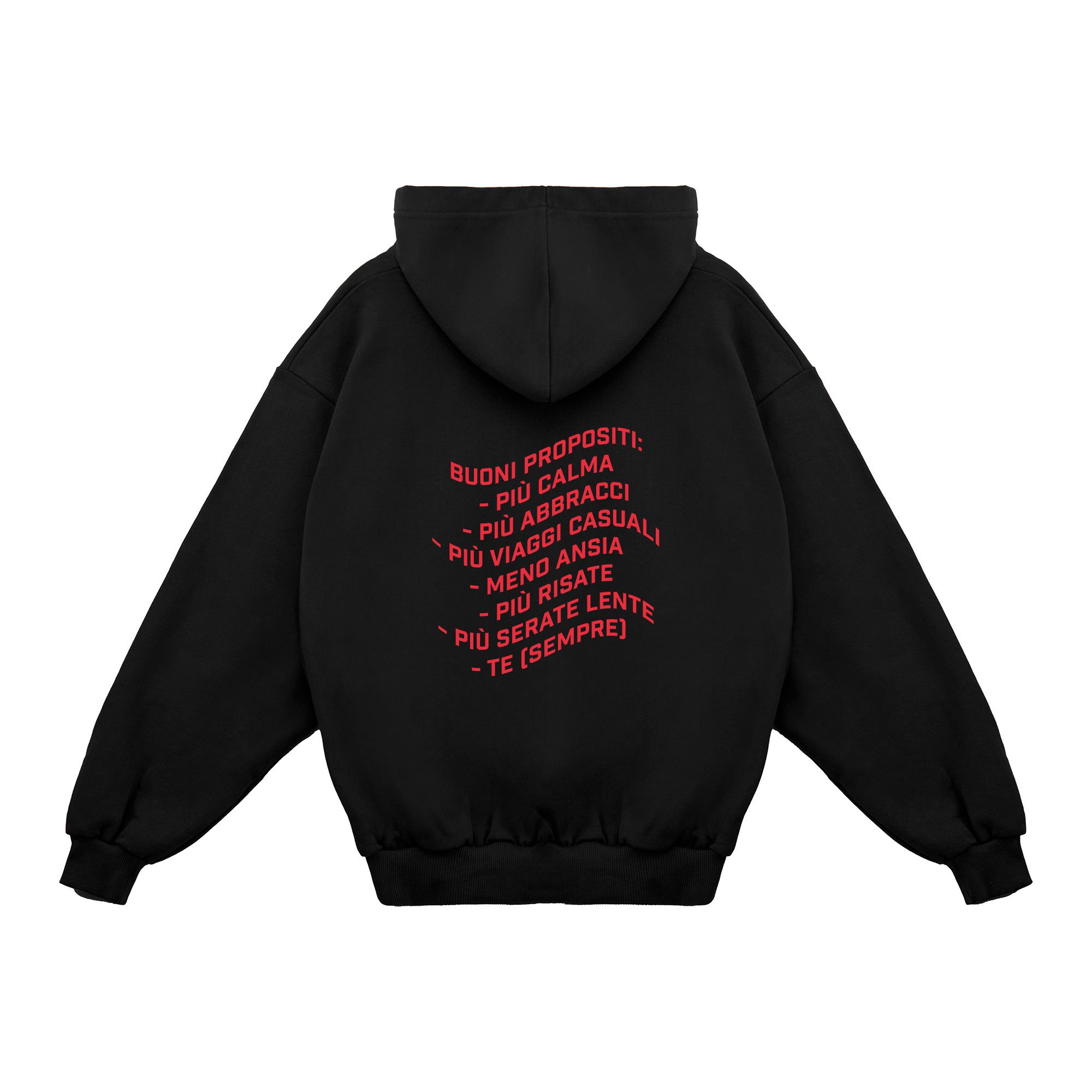 Felpa hoodie Buoni Propositi