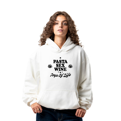 Felpa Hoodie "Pasta Sex Wine"