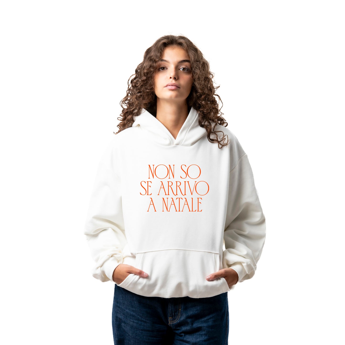 Felpa Hoodie "Non So Se Arrivo A Natale"