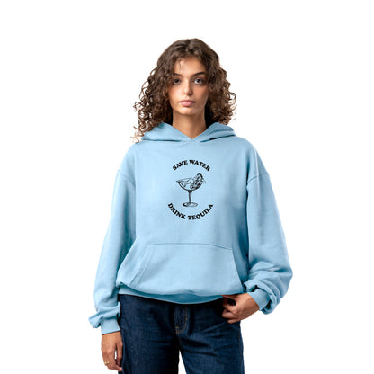 Felpa Hoodie "Save Water, Drink Tequila"