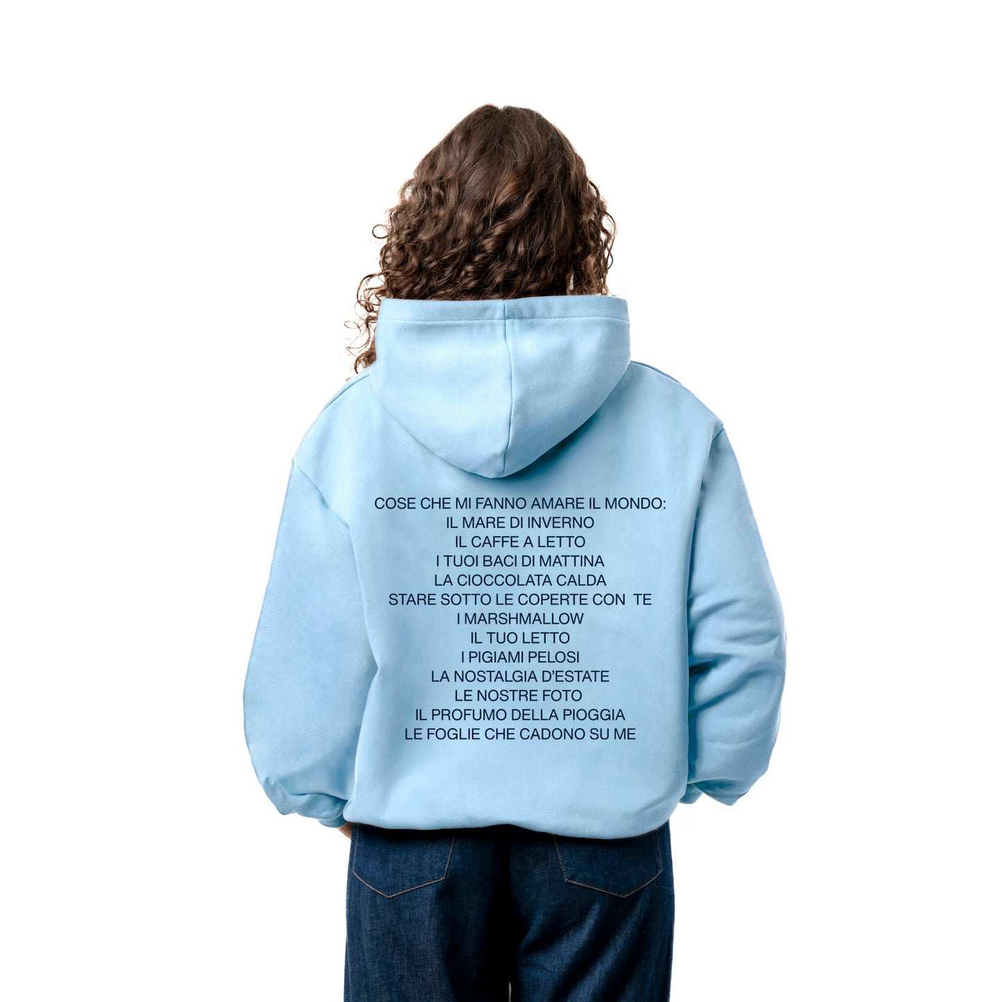 Felpa Hoodie "Cose Che Mi Fanno Amare Il Mondo"