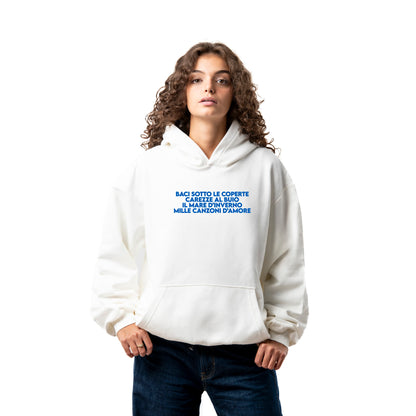 Felpa Hoodie "Baci Sotto Le Coperte"