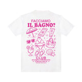T-shirt “Facciamo il bagno fucsia"