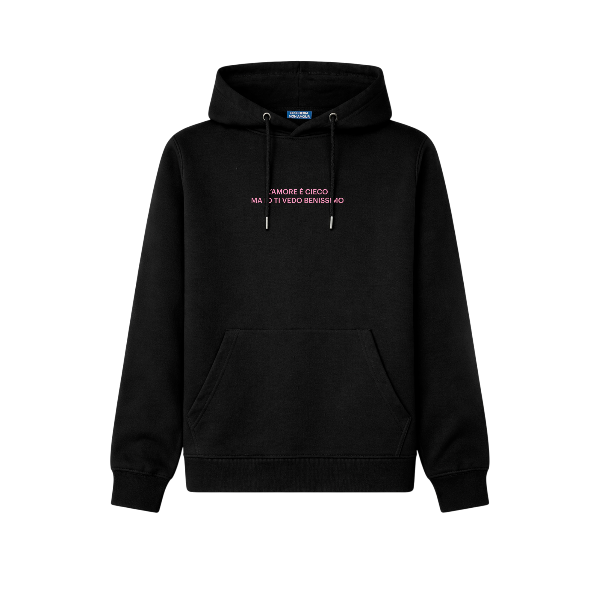 Felpa hoodie "Amore è cieco"