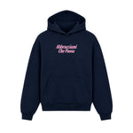 Hoodie Abbracciami Che Passa Blu Navy