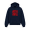 Hoodie Amor Vincit Omnia Blu Navy
