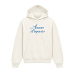 Hoodie Amore Disperato Panna