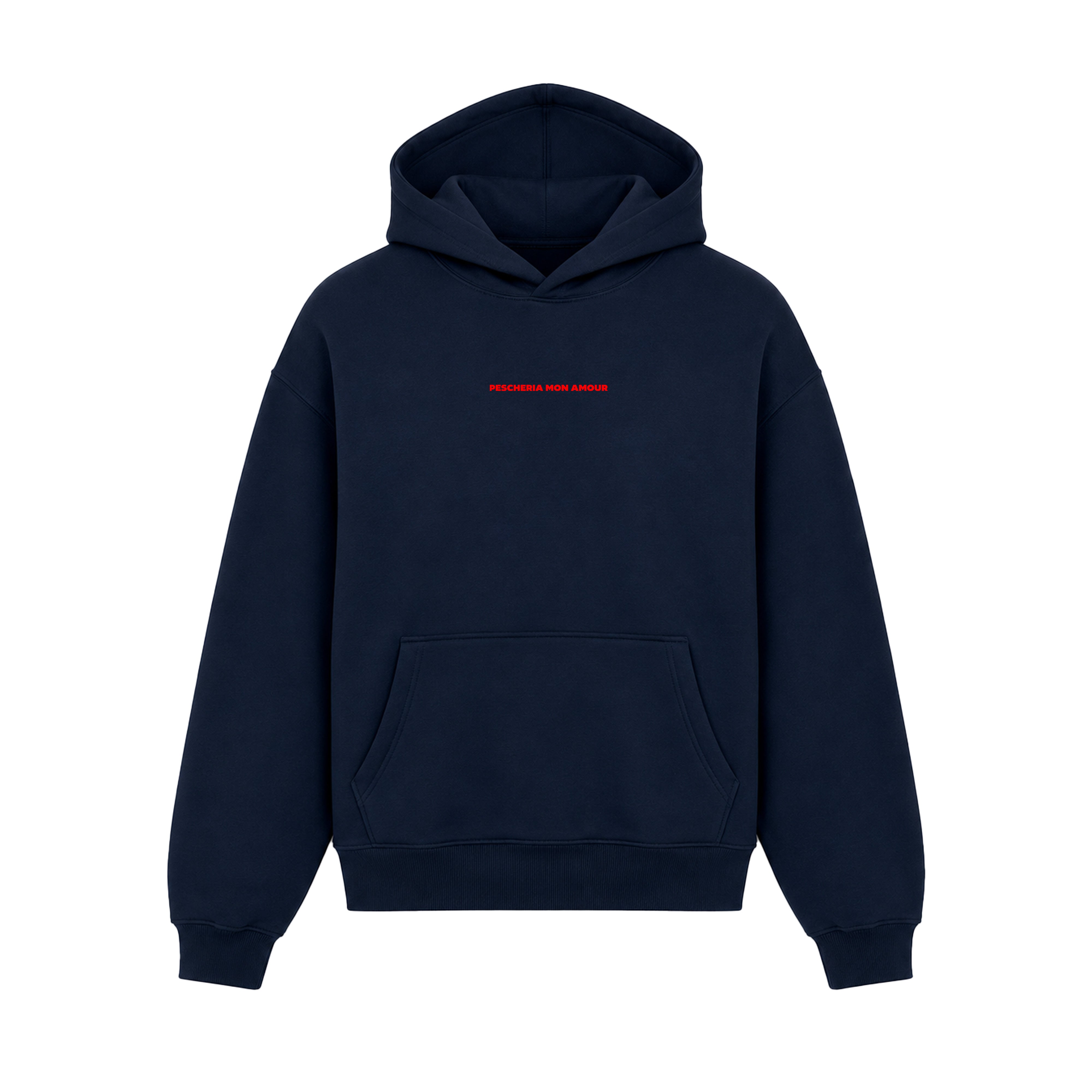 Hoodie Sarà Perché Ti Amo Blu Navy fronte