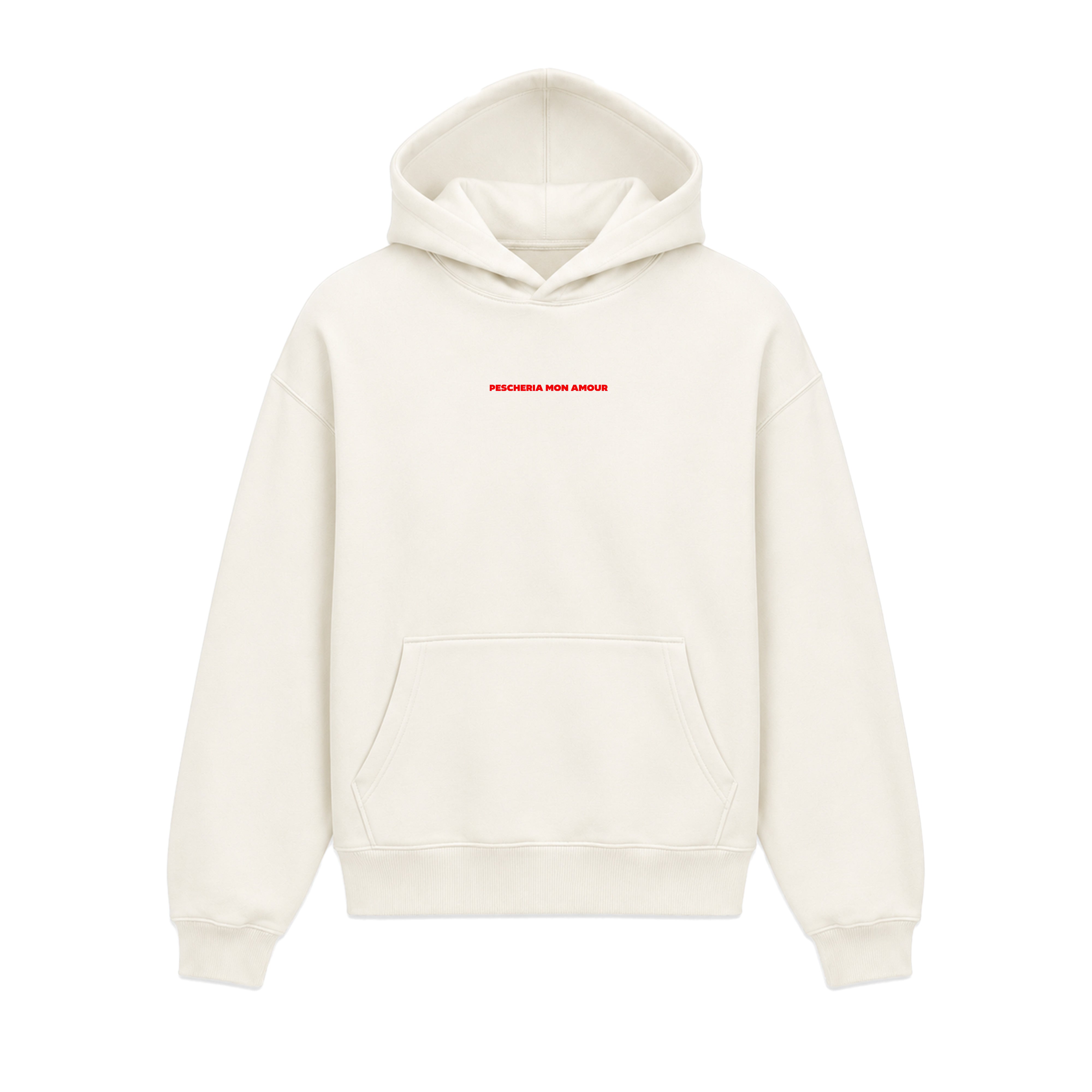 Hoodie Sarà Perché Ti Amo Panna fronte