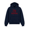 Hoodie Wine Is My Boyfriend Blu Navy