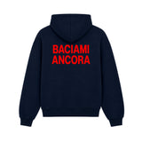 Hoodie Baciami Ancora Blu Navy retro