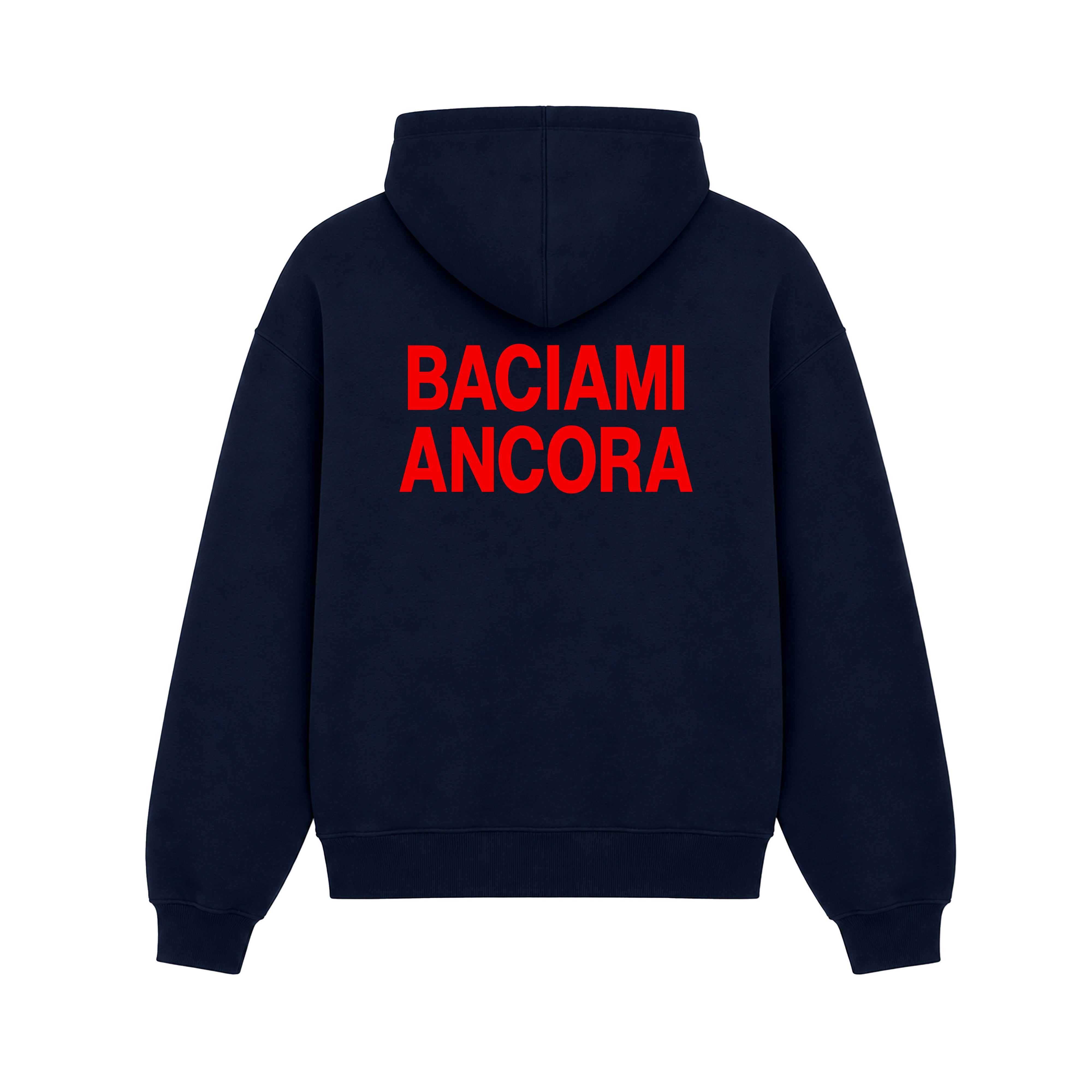 Hoodie Baciami Ancora Blu Navy retro